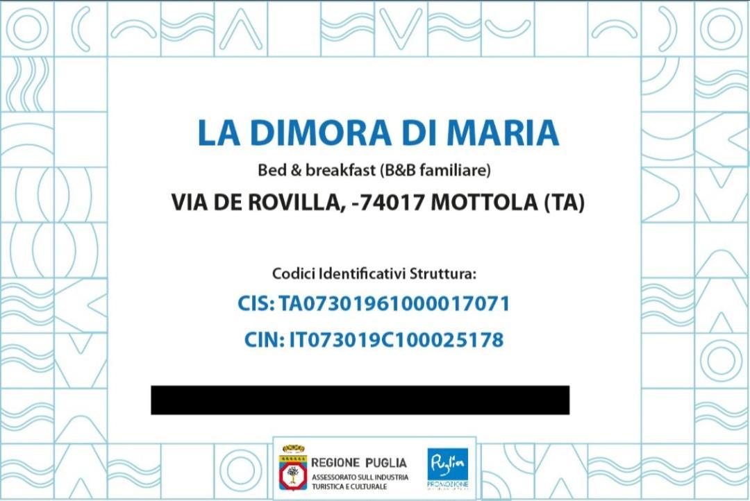 La Dimora Di Maria Vila Mottola Exterior foto